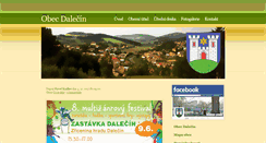 Desktop Screenshot of dalecin.cz